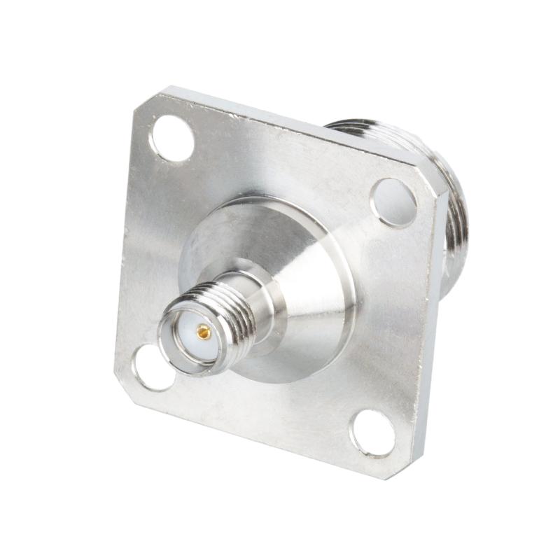 1Pcs N Type Female To Sma Female Water Proof Flange Connector Sma To N Female O-Ring Washer
