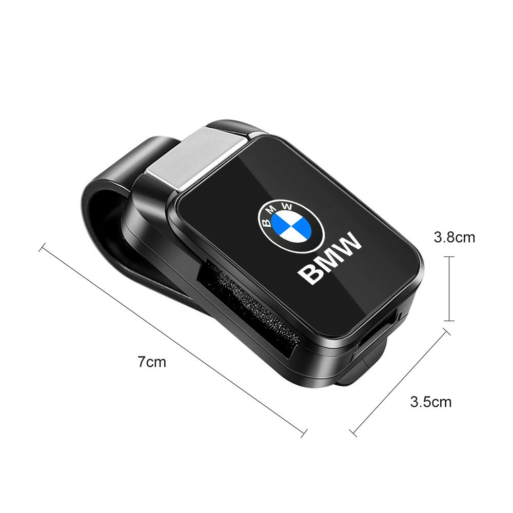 Clip per Visiera Interna Auto Porta Occhiali Porta Occhiali da Sole per BMW X1 X2 X3 X5 X4 X6 X7 Serie 1 3 5 6 7 E60 E90 E70 F48 G20 G30 i3 i7 i8
