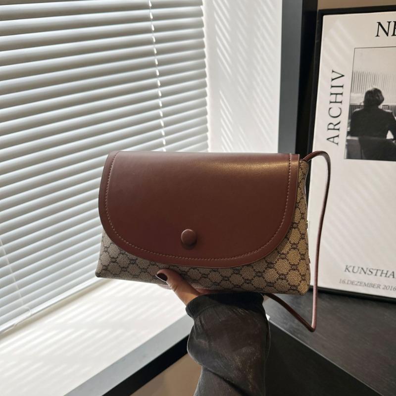 

Сумка Новая женская сумка Ретро принт Премиальное качество Сумка для мобильного телефона Женская сумка кроссбоди Поддержка сумки коричневый