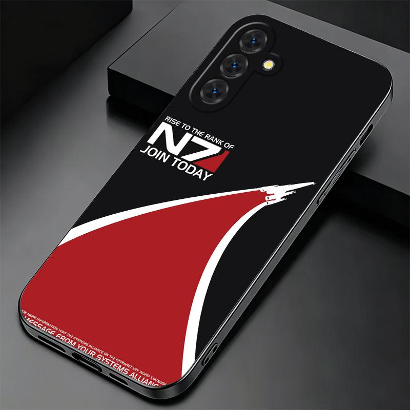 Soft Phone Case For Samsung A17 A37 A57 A16 A36 A56 A15 A35 A55 N7 Mass Effect A14 A34 A54 A13 A33 A53 A27 A26 A25 A24 A23 A07 A
