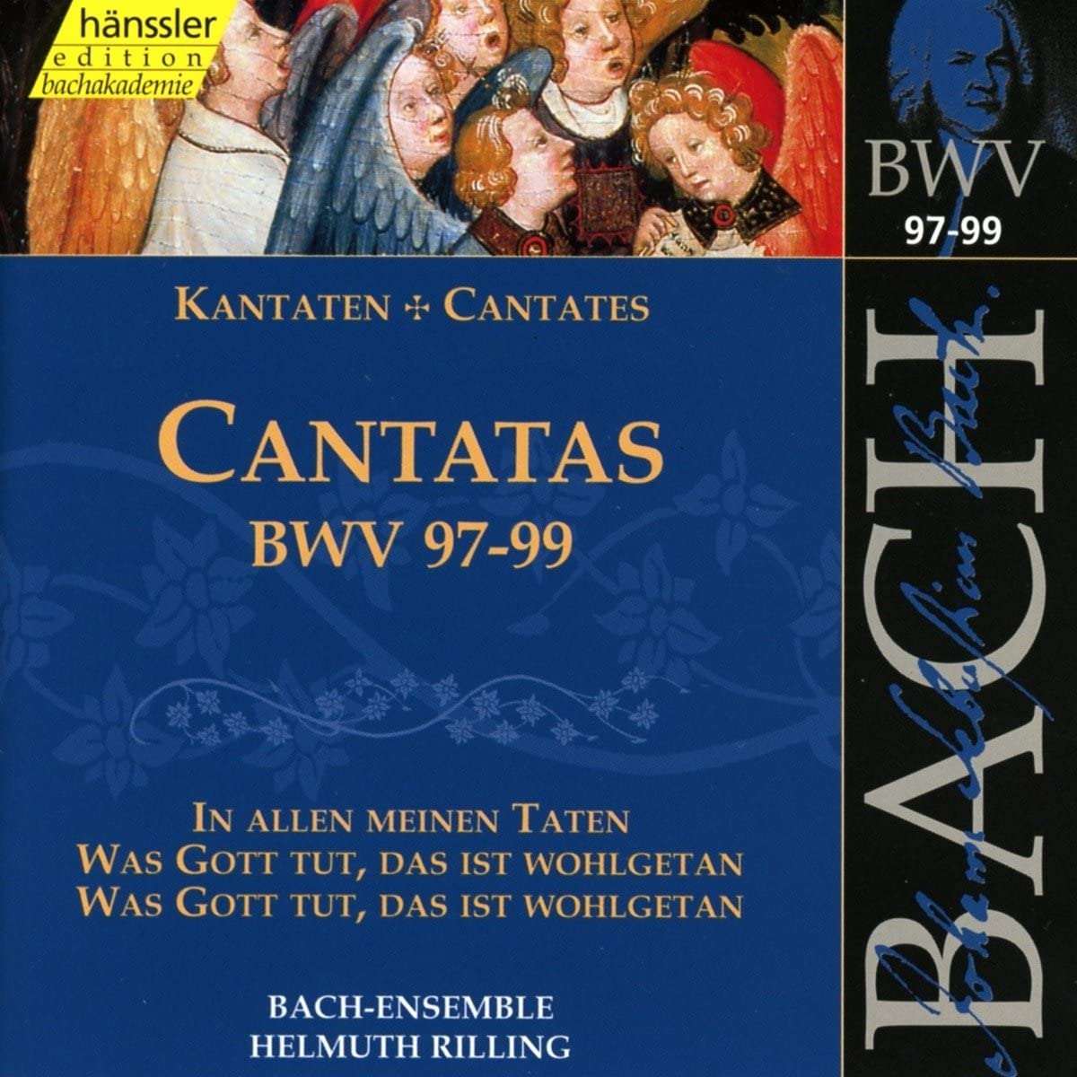 

CD J.S. BACH - Cantatas Bwv 97-99 CD92031 Hänssler Classi 1999 Germany Classical Used
