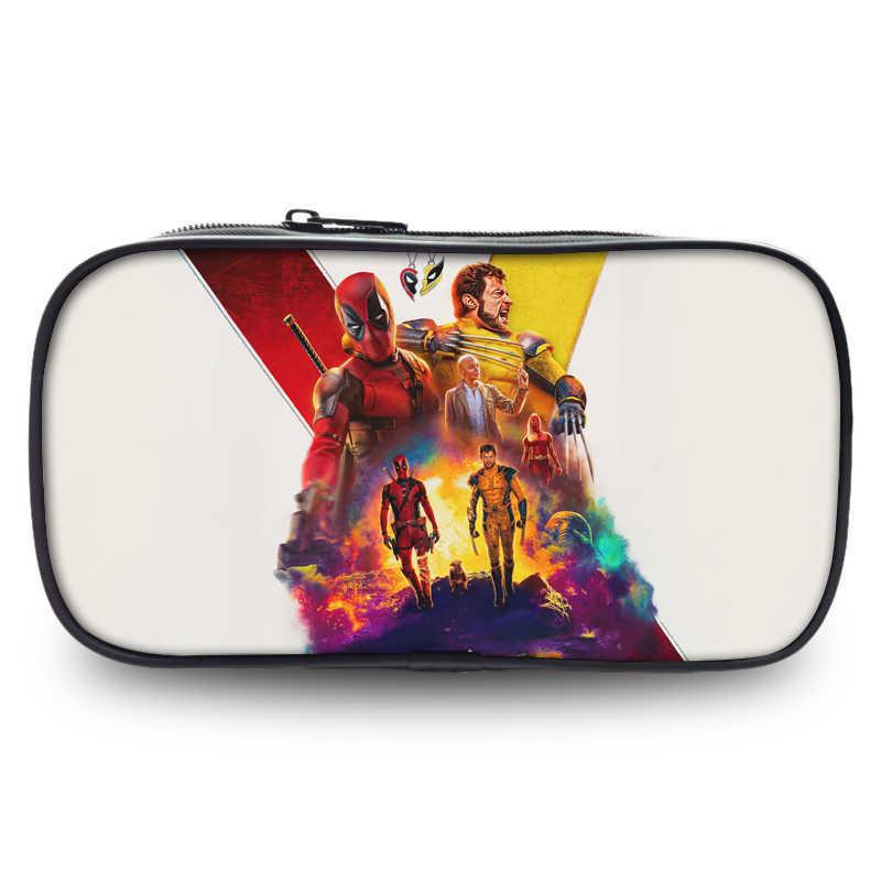 Deadpool And Wolverine Large Capacity Oxford Fabric Pencil Case For Students