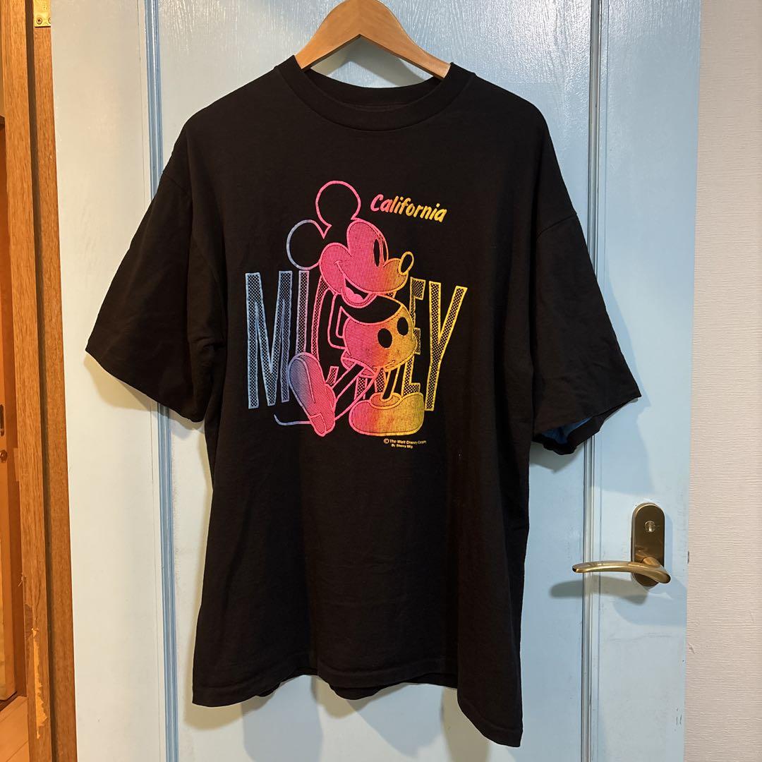

[USED] 90s Mickey Mouse Disney T-shirt, XL, single stitch, rare item