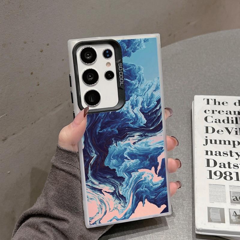 

Мраморный узорчатый противоударный чехол для телефона Samsung S24 S23 A55 Xiaomi Redmi 13C Poco C65 iPhone 15 Huawei Honor 90 противоударный защитный бампер Samsung A54 5G