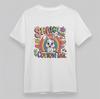 Women's Oversize T-Shirt Shake Your Cotton Tail Print Tee Short Tee Cotton White