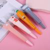10pcs 0.5mm Cute Pen Pinched and Neutral Pen Student School Supplies Cartoon Creative Stationery Soft Neutral Pen