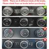 Auovo AC Knob Covers Compatible with Volkswagen VW Accessories Tiguan Taos Jetta Passat Atlas Golf R Beetle Aluminum Alloy Air Conditioning Knob