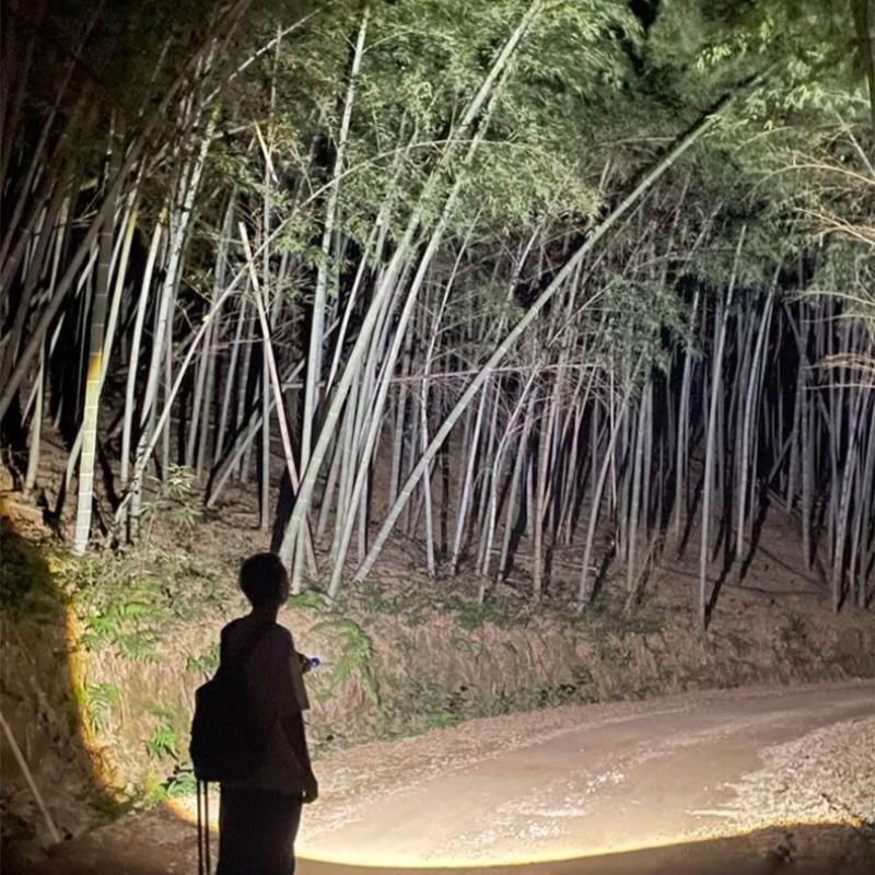 Multifunctional P50 Flashlight with Zoom, Strong Light, Telescopic Focus, Multifunctional Hole Exploration Patrol Keychain TYPE-C Charging