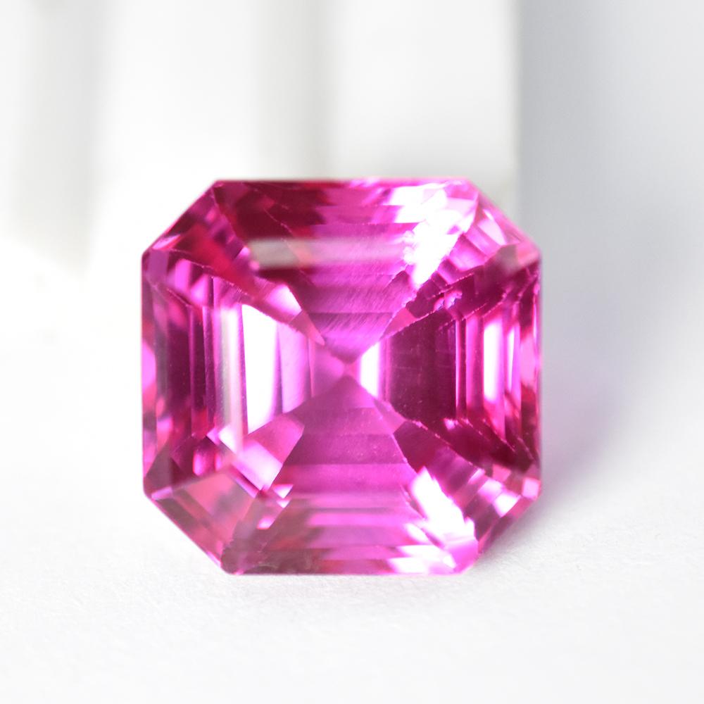20 Ct Natural Sapphire Pink PERFECT Square Shape Loose Gemstone
