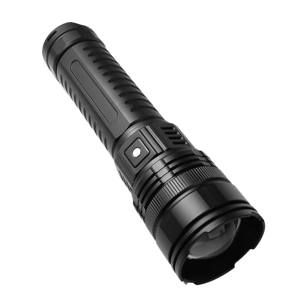 Multifunctional Rechargeable Laser Flashlight Emergency Powerful Strong Light Torch Spotlight LED Work Flashlight Outdoor