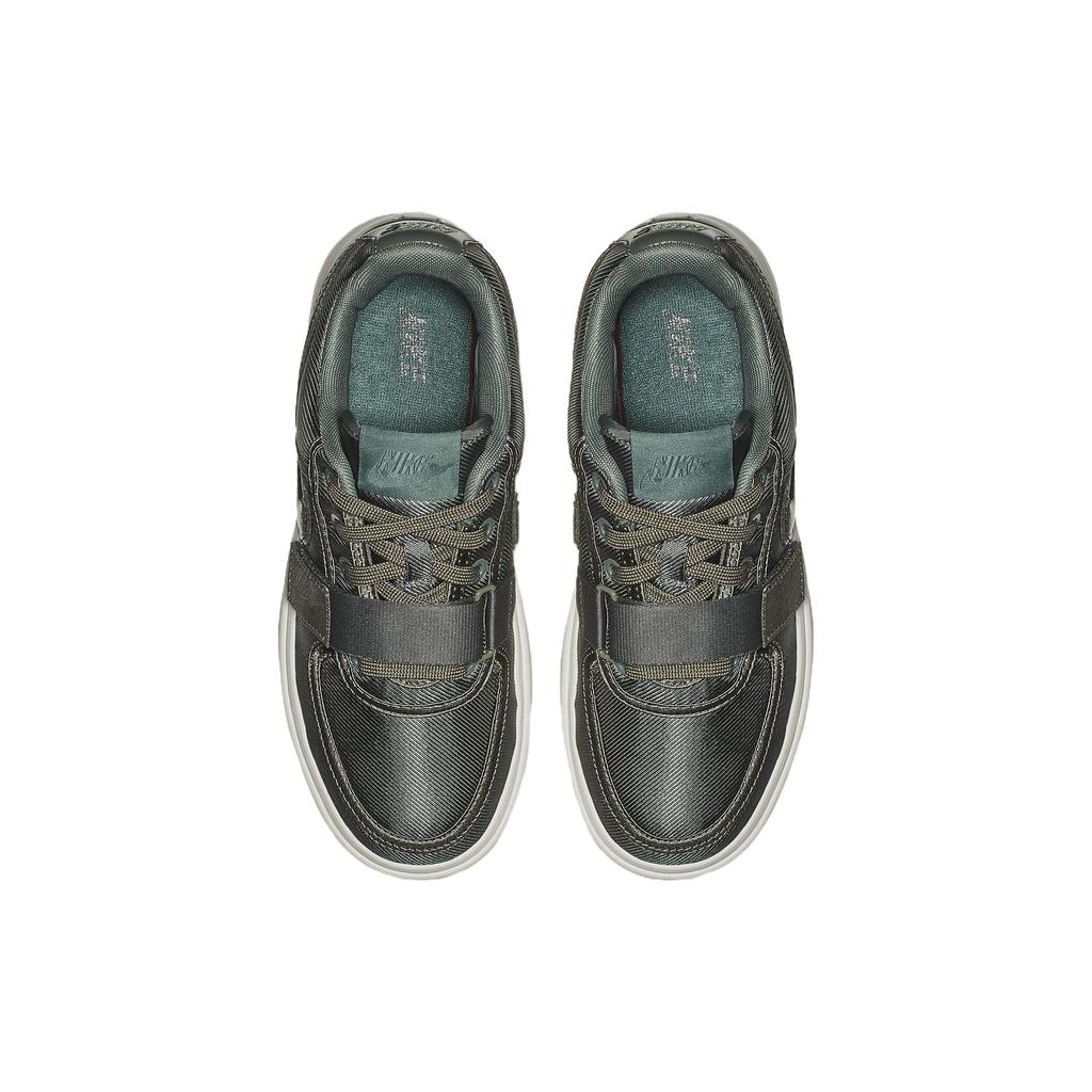 New Nike Vandal 2K Anti Slip And Wear Resistant Height Increasing Low Top Skateboard Shoes Women's Silver Green AO2868-300