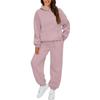 Übergroßes Sweatshirt und Jogginghosen-Set 2-teilige Damen-Outfits Hoodie Herbstmode Trainingsanzug mit Taschen
