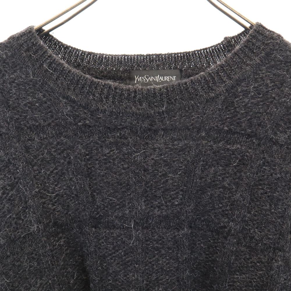 Yves Saint Laurent 90s Made In Japan Alpaca Blend Old Long Sleeve Sweater Men's Used