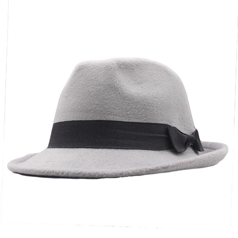 Imitation Wool Felt Top Hat Men's Jazz Hat Shanghai Beach Gentleman Woolen Autumn and Winter Retro British Hat