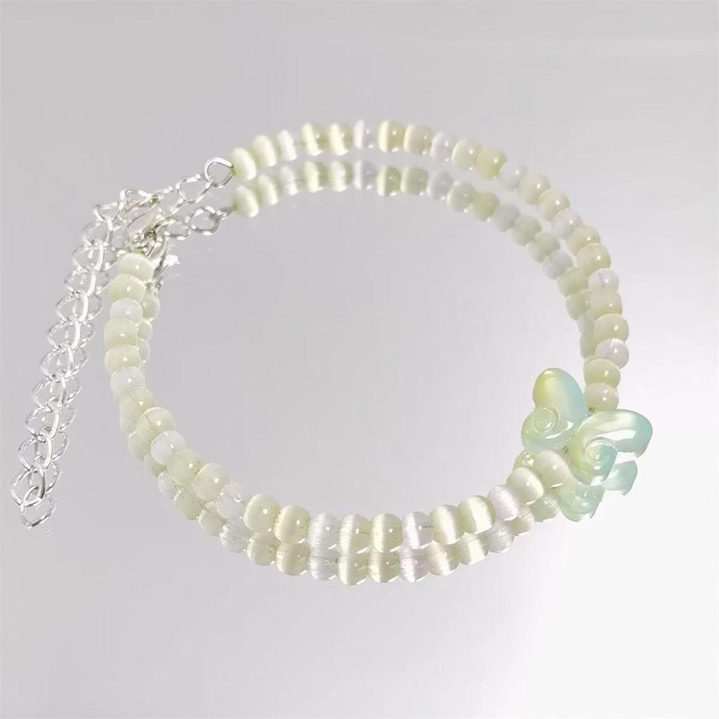 Super Divine Cat Eye Quartz Crystal Bracelet - Delicate Beaded Handcrafted Bracelet