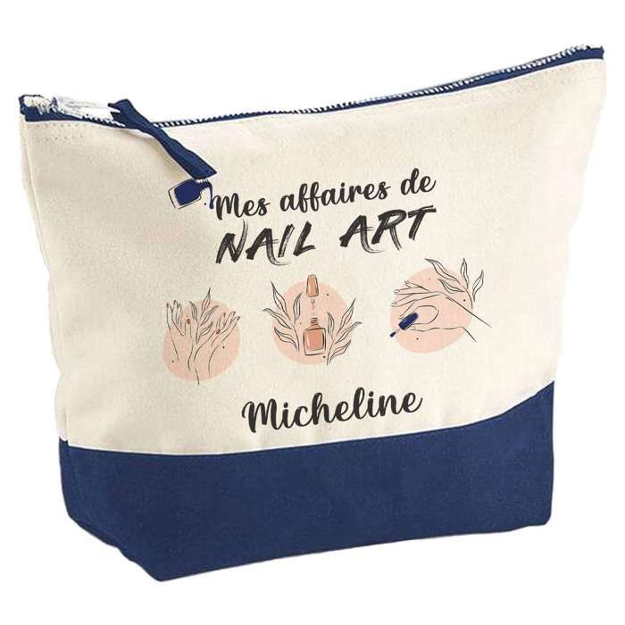 Trousse de maquillage - PLANETEE - Affaires de Nail Art Micheline - Grand format - Coton - Impression HD