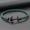 Noter Stylish Men Anchor Bracelet 8 Colors Available Grade A 4mm Milan String Charm Braslet Hiphop Rock Wrist Accessories Joias