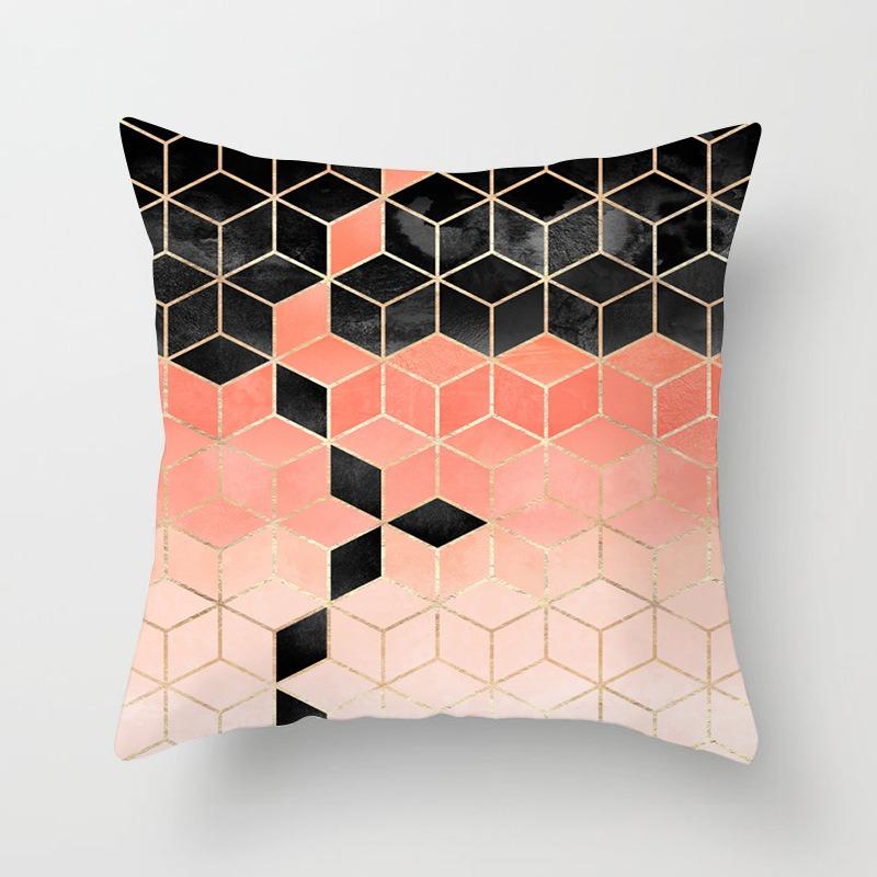 Simple Abstract Geometric Pattern Decorative Pillowcase Living Room Bedroom Square Cushion Pillowcase