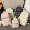 Contrast Color Backpack Men's And Women's Campus Student Schoolbag Lightweight Travel Backpack