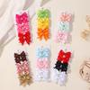 30Pcs Mini Children Bow Hair Clip Baby Hair Clip Solid Color Edge Clip Sweet and Lovely Bow Hair Clip Headwear