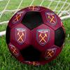 SIZE 5 West Ham United FC Soccer Ball Colorful All Ages Machine Stitched PVC Competition Ready Durable High-Bounce