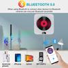 Portable Home Wall-Mounted CD Music Player Bluetooth Speaker FM Remote Control