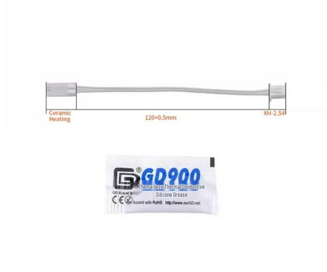 Link CNC Ceramic Heating Sheet with Temperature Sensing Wire for Voron P1P/X1 Modification