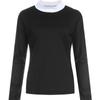 Shop   Women Golf Wear Half Neck Long Sleeve Tee White Lb Wsh 211