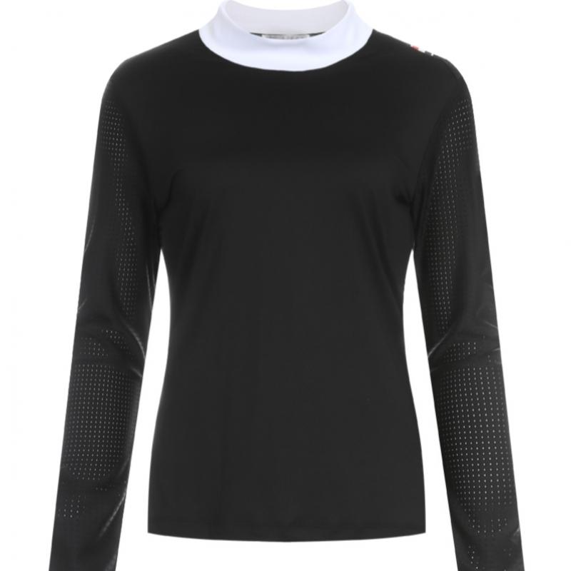 Shop   Women Golf Wear Half Neck Long Sleeve Tee White Lb Wsh 211