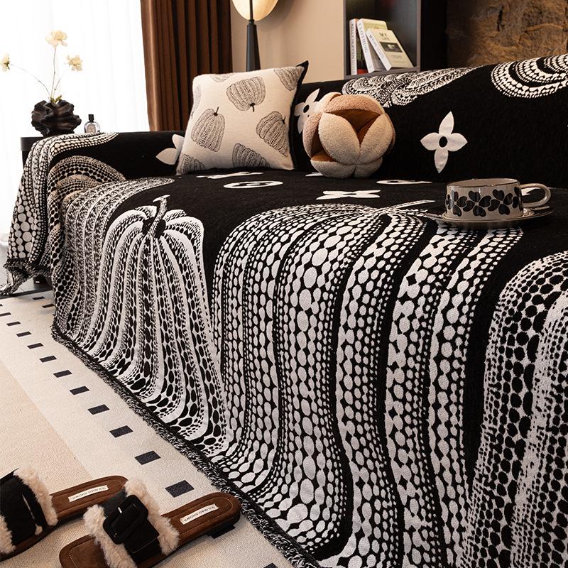 

Роскошный ченилловый чехол на диван Легкий Универсальный Всесезонный Чехол-накидка на подушку дивана Полная защита Плед 90 x 90cm белый