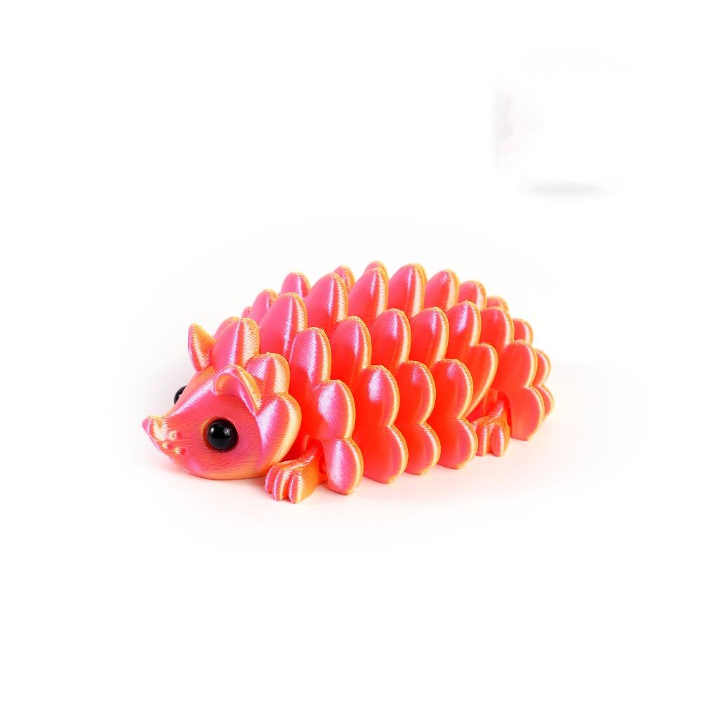 

Multi-jointed Hedgehog Desktop Ornaments PLA Plastic Animal Simulation Model Home Decor помаранчевий