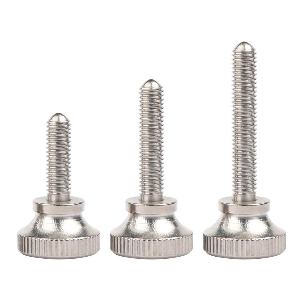 304 Stainless Steel High Head Knurled Hand-Tighten Screws Bolts M2-M12 GB834 Twist Stepped Screws