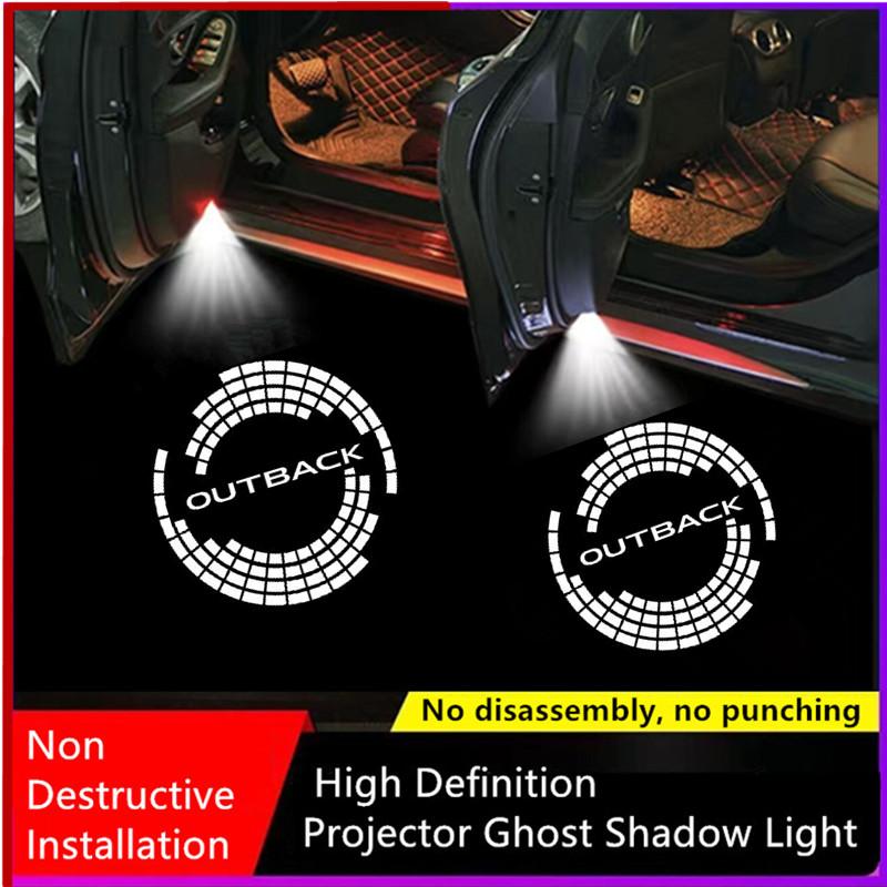 LED Car Door Logo Lights Projector Accessories For Subaru Outback 2012-2024 tere2