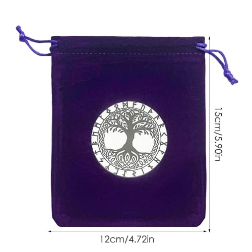 Tarot Card Pouch Bag, Drawstring Tarot Card Storage Bag | 12x15cm Velvet Pouch for Oracle Cards, Thick Dice and Cards, Party Favors, Jewelry Pouch, Tr