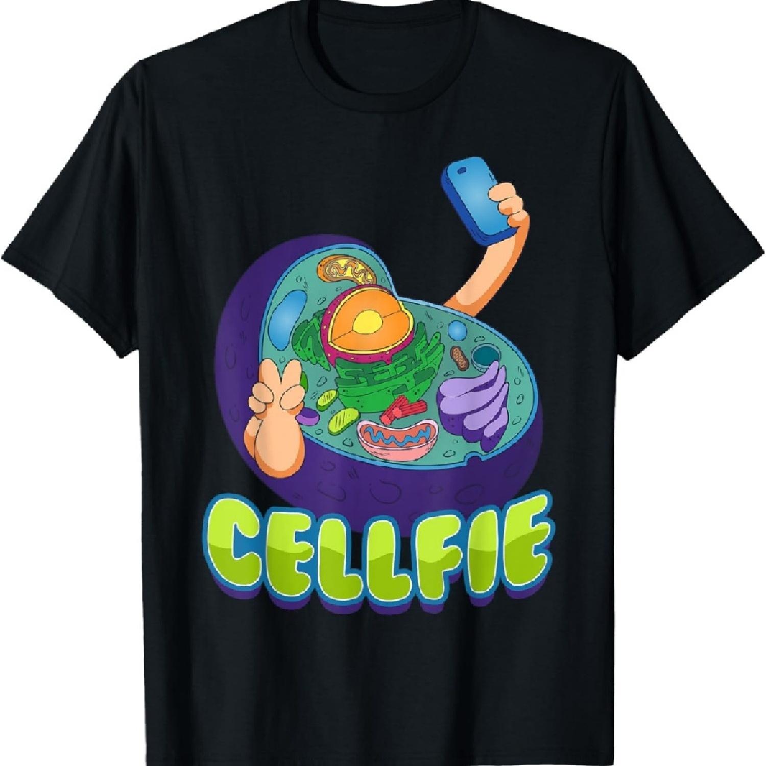 

Cell Fie Cell Science Selfie Biology Teacher Microbiology T-Shirt XXXXXL чорний