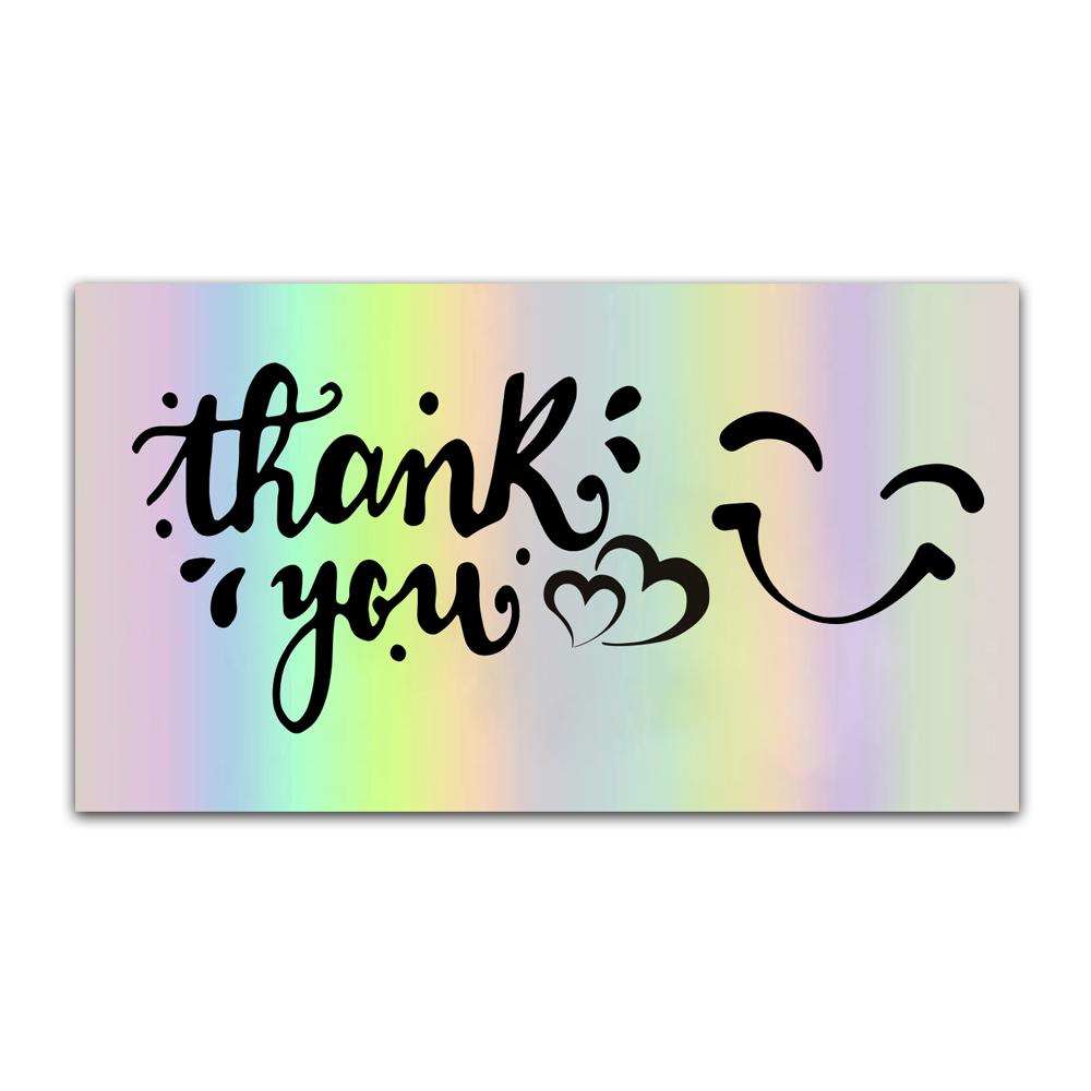 

30pcs Thank You Card For Supporting Business Package Decoration Gorgeous Thanks Business Card Laser card Handmade With Love