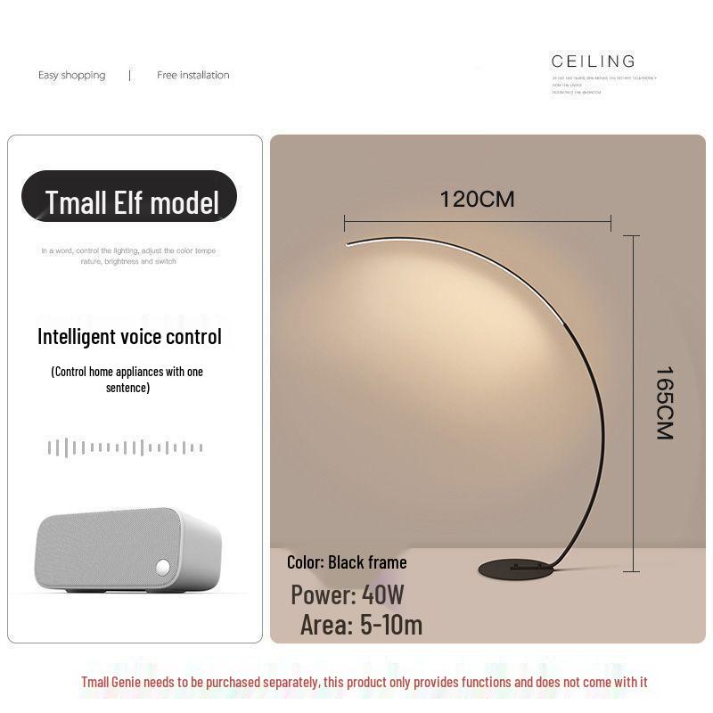 Designer LED Minimalist Arc Floor Lamp for Living Room