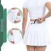 Pleated Anti-Exposure Sports Skirt for Running, Yoga, Golf & Tennis