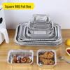 Aluminum Foil Square Baking & Grilling Bowl - Disposable Takeout Box