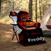 1pc Freddy bear1 Theme Blanket - Digital Print, Polyester, Cozy for All Seasons, Perfect for Outdoor, Camping, and Travel
