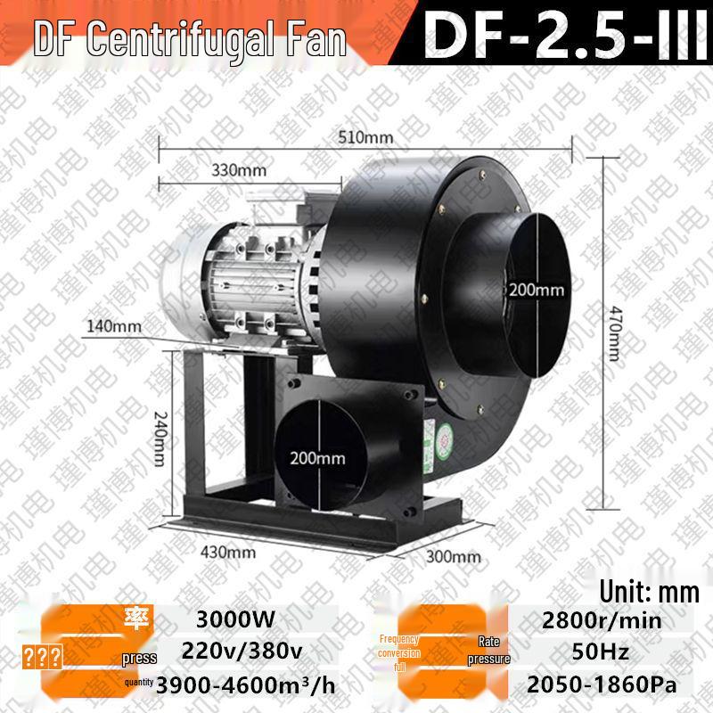 High-Temperature Resistant Multi-Blade Industrial Centrifugal Fan 220V/380V
