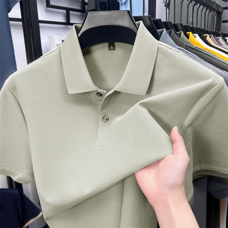 

Мужская футболка поло с отложным воротником, с коротким рукавом, повседневная футболка с воротником, мужская M