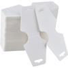 Étiquette Volante Pliable en Papier Kraft Blanc pour Bijoux & Accessoires pour Cheveux