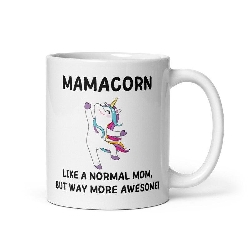 Christmas Mother'S Day Mom Unicorn Mamacorn Ceramic Coffee Mark Cup Tea Cup Unicorn