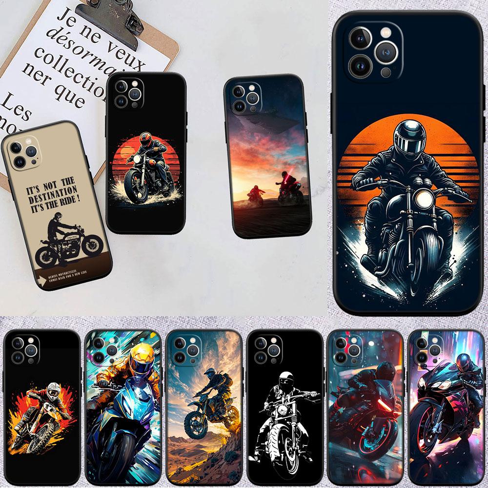 Motorcycle Racing Phone Case for Samsung Galaxy Note 8 9 10 20 S23 S24 S25 Ultra FE + Plus Edge Lite