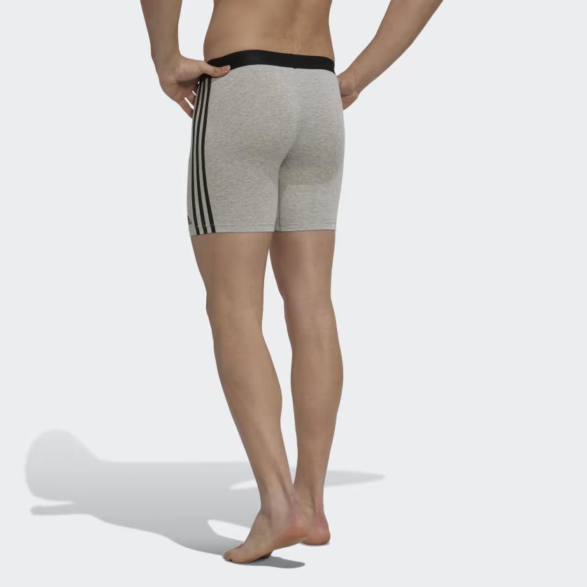 Adidas Bbr 3pp Active Flex Co 3st Printed Casual Boxer Briefs Men Underwear Dark-Gray GB0818