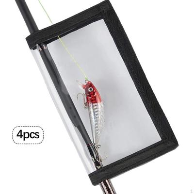 4 Pieces Fishing Lure Wraps Covers Protector Storage Bags for Various Lures