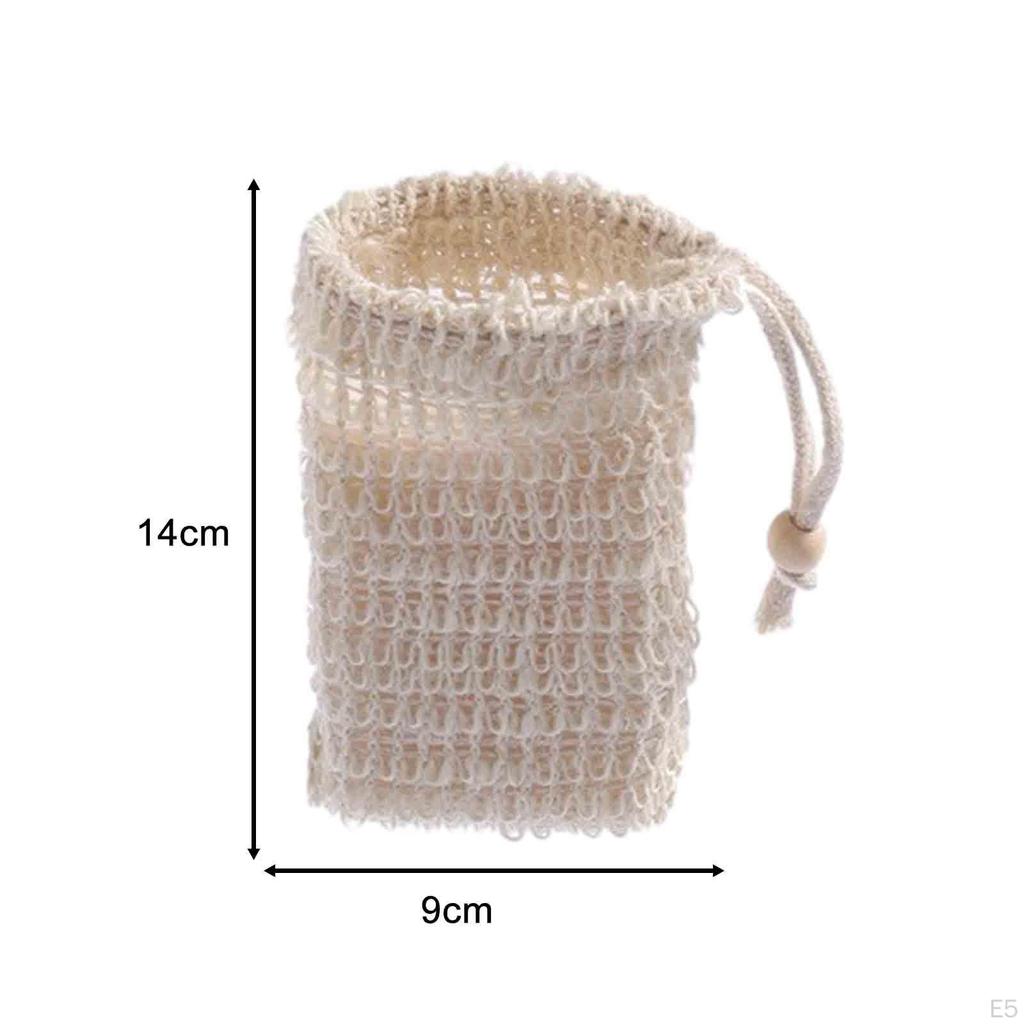 10 Stück Seifensäckchen Sparer Beutel Badezimmer Schäumen und Trocknen Sisal Reise Schnell