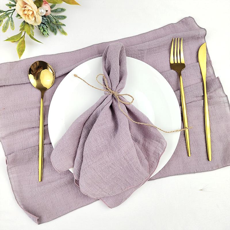 Set of 50 Cotton Cloth Napkins Gauze Fabric 30x30 Cm Factory Outlet Wedding Decor Everyday Use Dinner  Tea Towel Table  Village