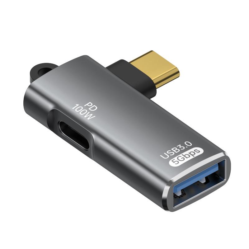 Type-C To OTG Adapter: High-Speed USB 3.0 Converter for Phones & Tablets, Fast Charging, PD 100W, 2-in-1